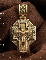 Крест из лимонного золота