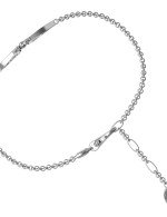 Браслет из белого золота c лазуритом и перламутром