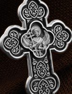 Крест из белого золота