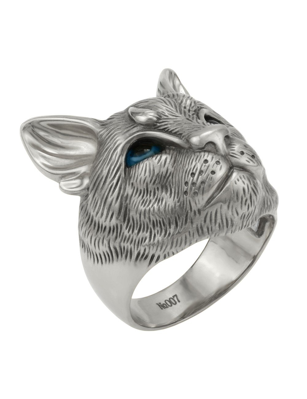 Кольцо из белого золота c эмалью