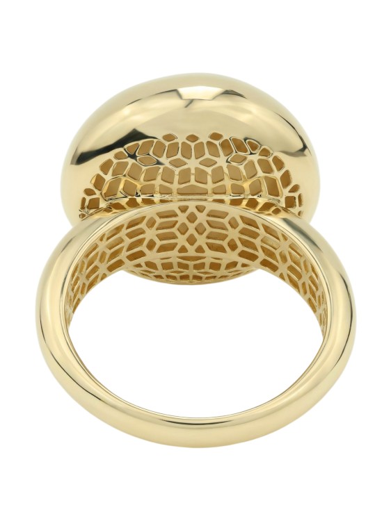 Кольцо из лимонного золота 585 пробы c бриллиантами