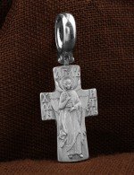 Крест из белого золота
