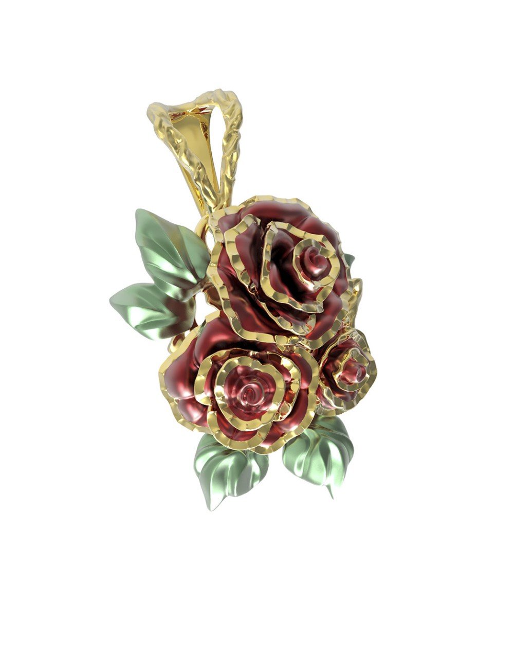 Подвеска из лимонного золота