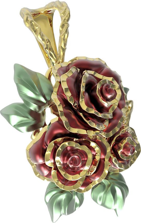 Подвеска из лимонного золота 585 пробы