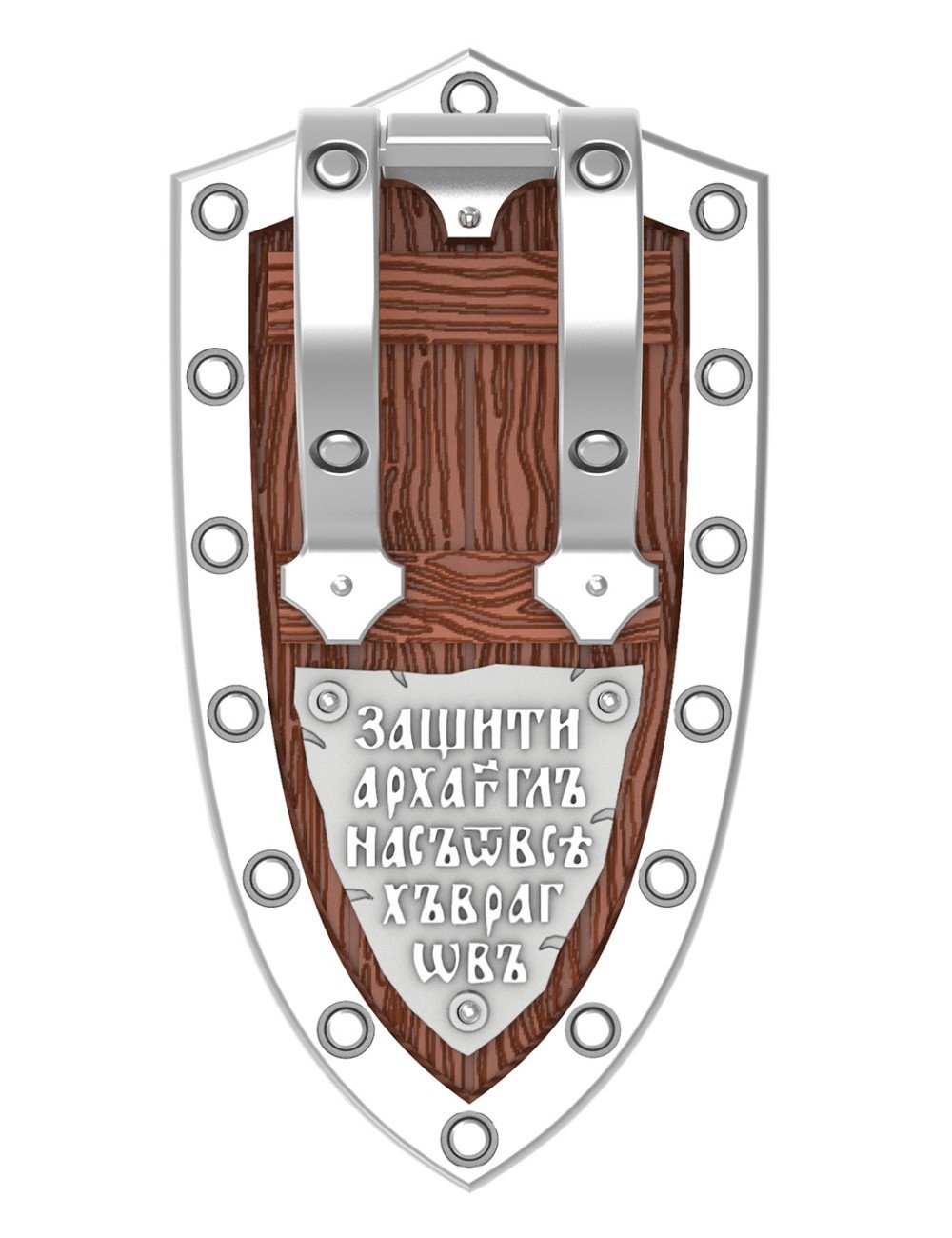 Образок из белого золота c деревом груши