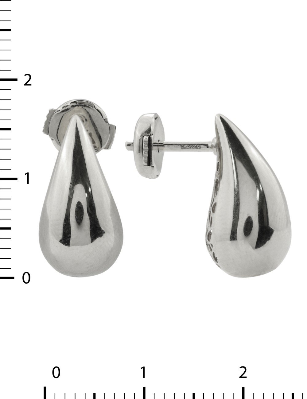 Серьги из белого золота