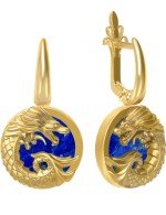Серьги из лимонного золота 585 пробы