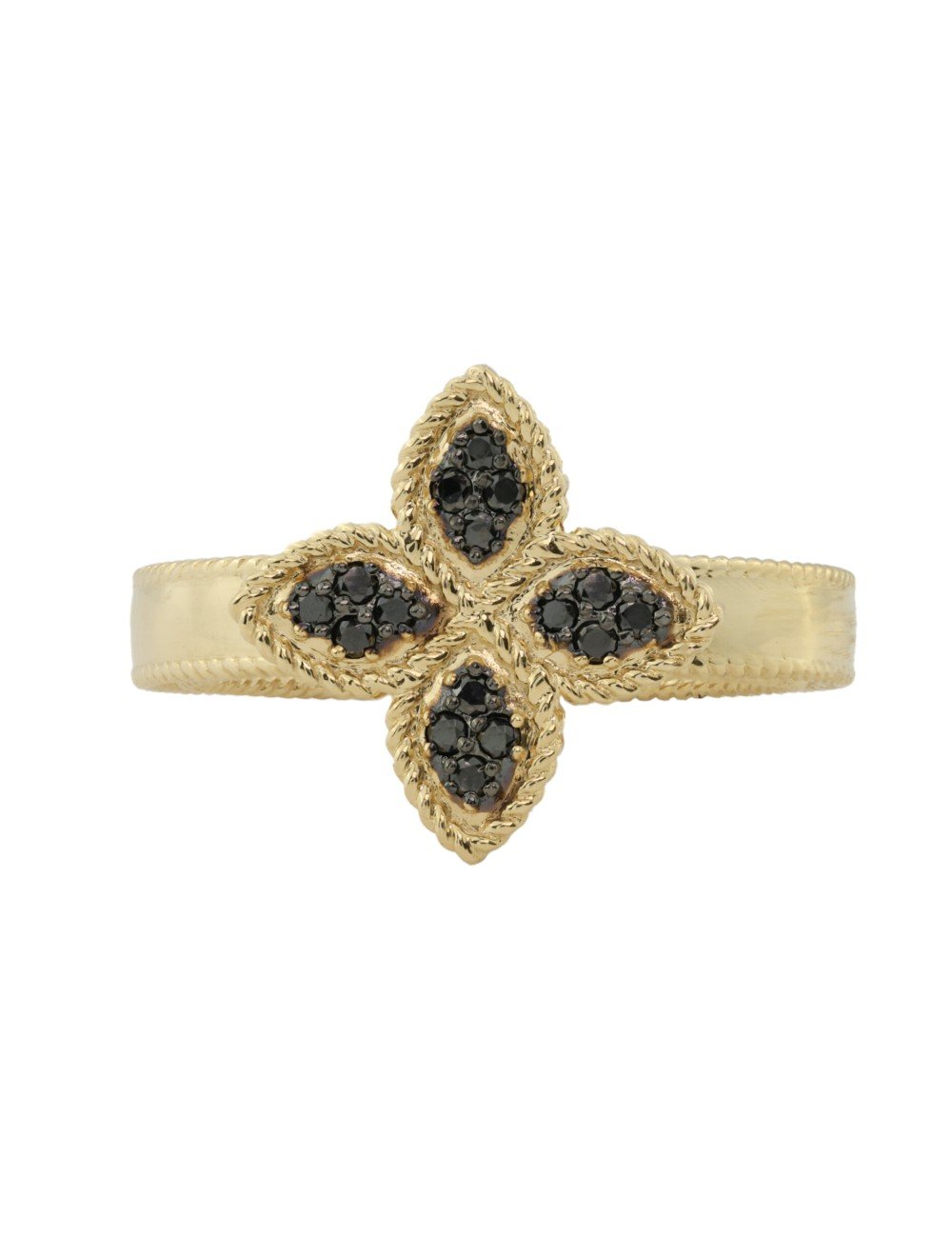 Кольцо из лимонного золота c бриллиантами