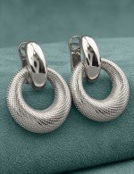 Серьги из белого золота 585 пробы