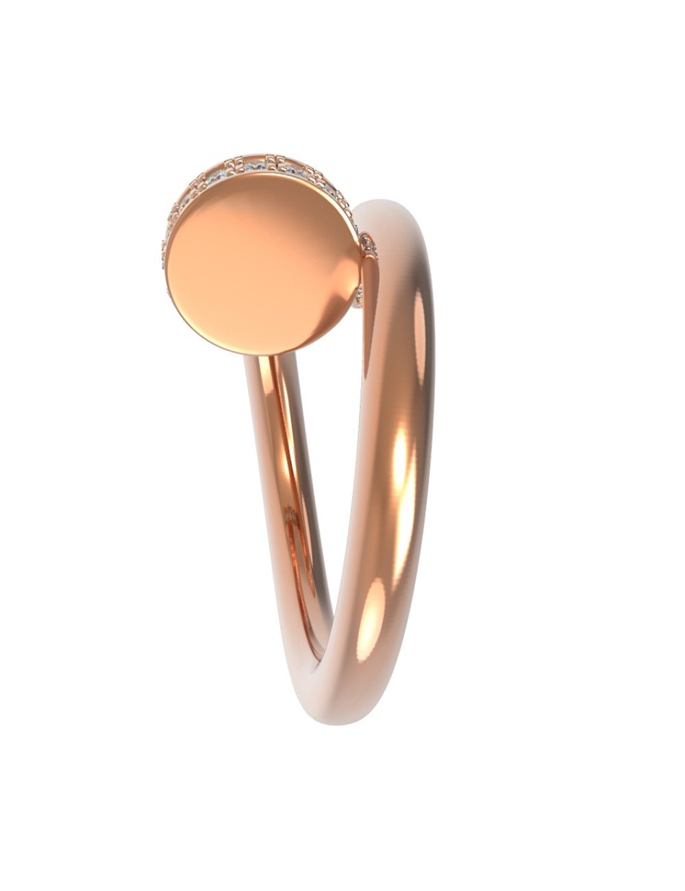 Кольцо из золота c бриллиантами