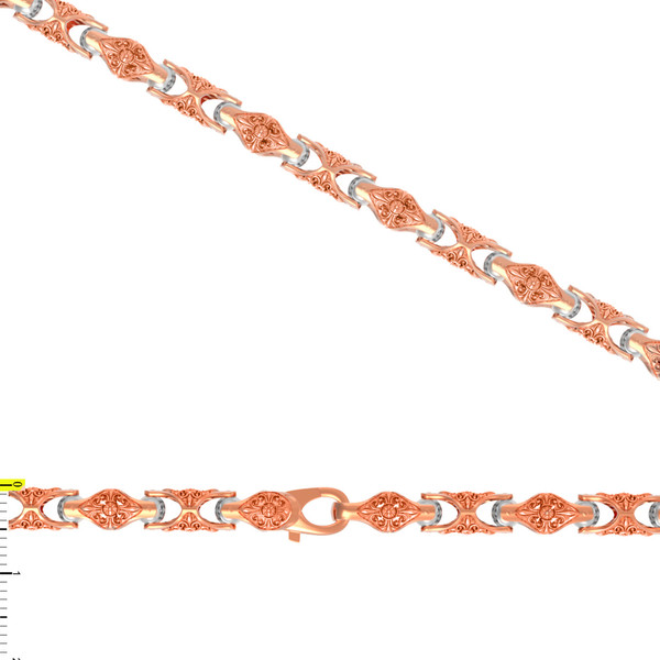 Браслет из красного золота 585 пробы