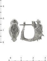 Серьги из белого золота c бриллиантами