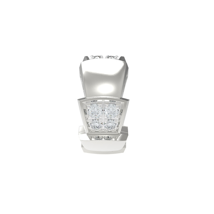 Подвеска из белого золота 585 пробы c бриллиантами