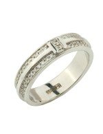 Кольцо из белого золота c бриллиантами