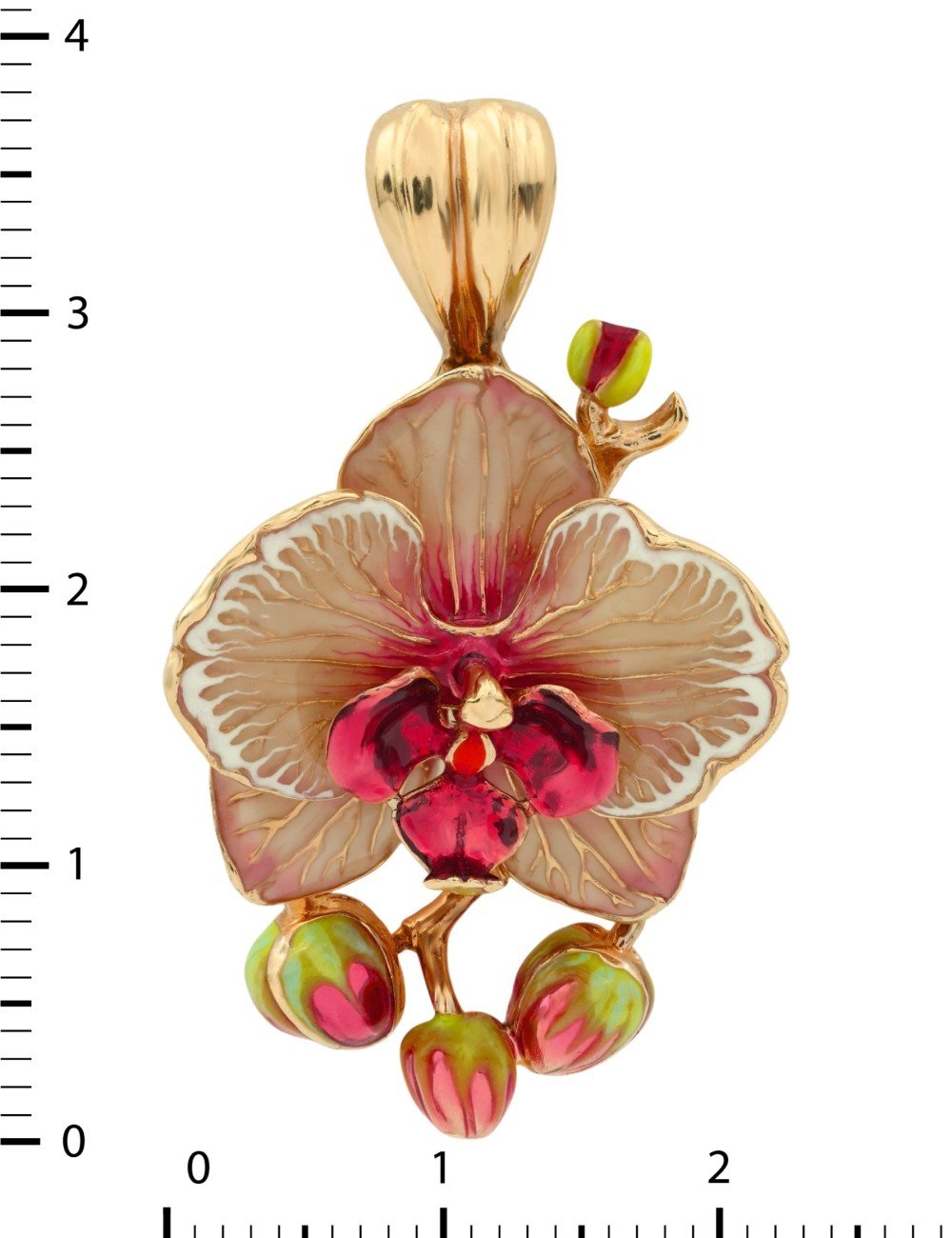 Подвеска из золота c эмалью