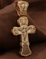 Крест из золота c бивнем мамонта