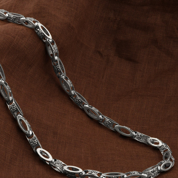 Цепь из белого золота 585 пробы