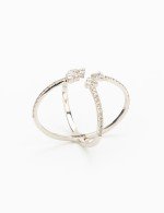 Кольцо из белого золота c бриллиантами