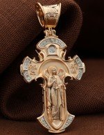 Крест из золота c бриллиантами