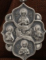 Образок из белого золота