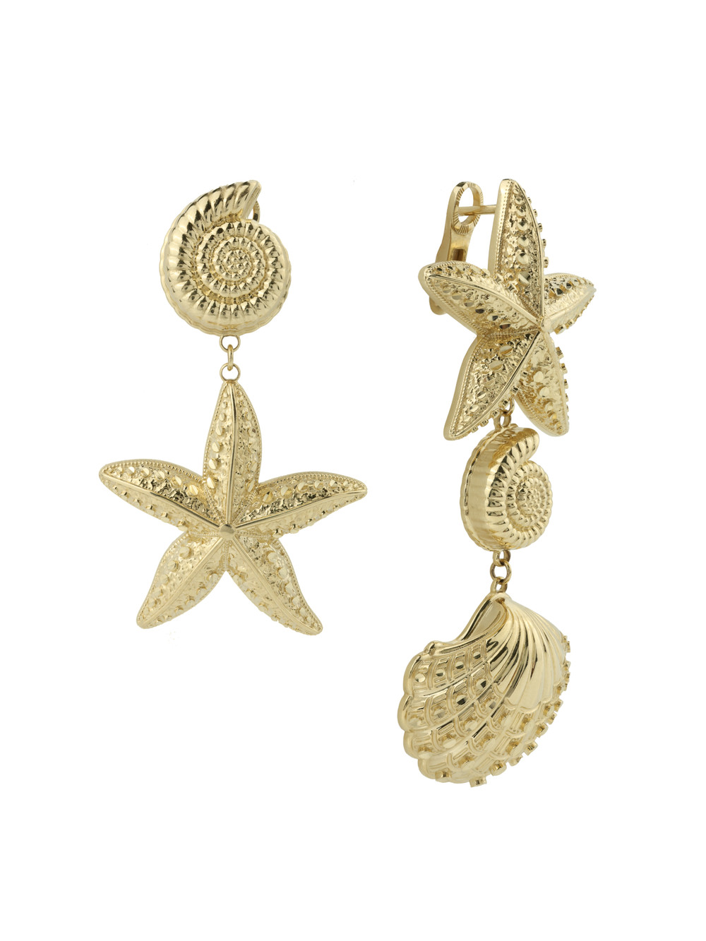 Серьги из лимонного золота 585 пробы