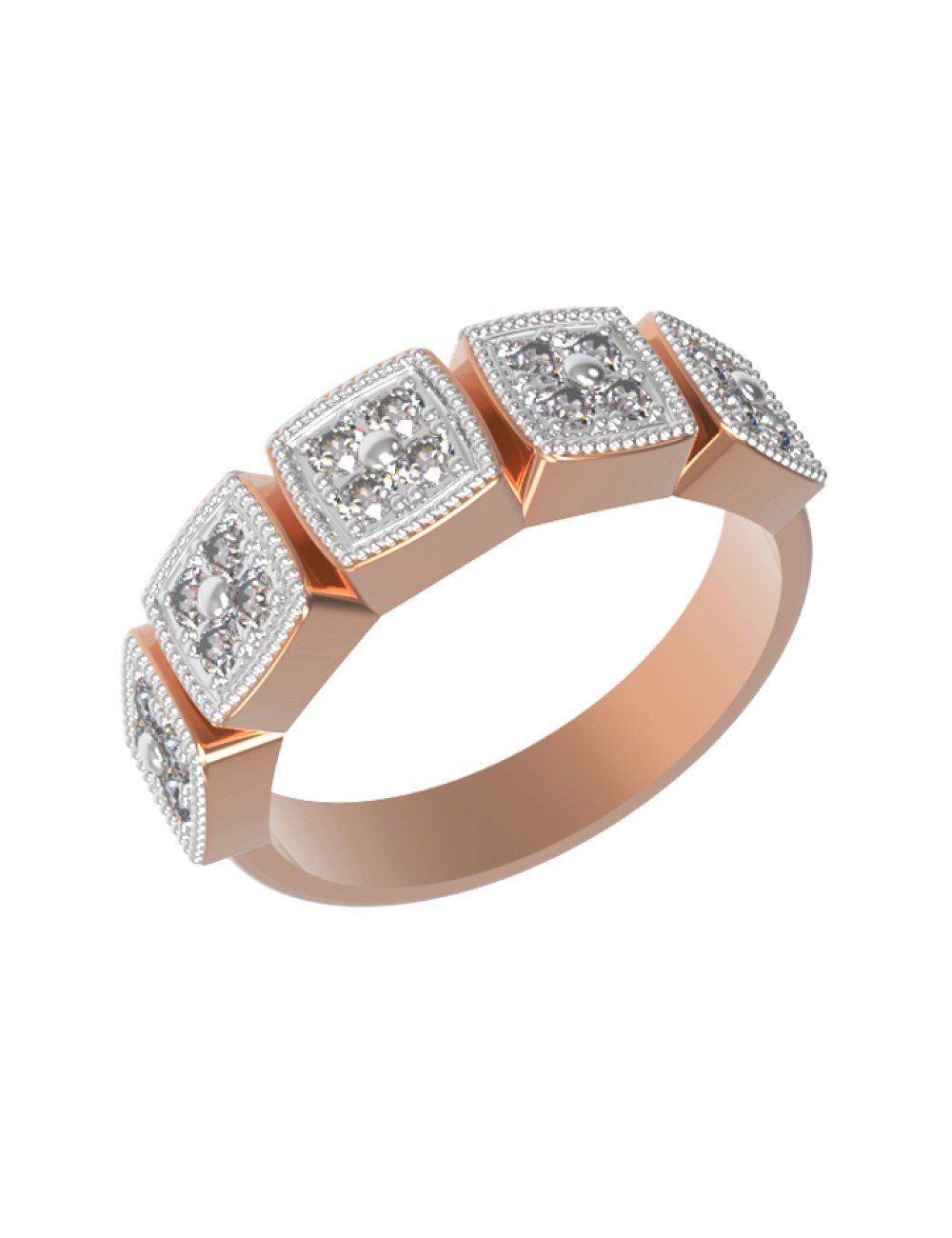 Кольцо из золота c бриллиантами