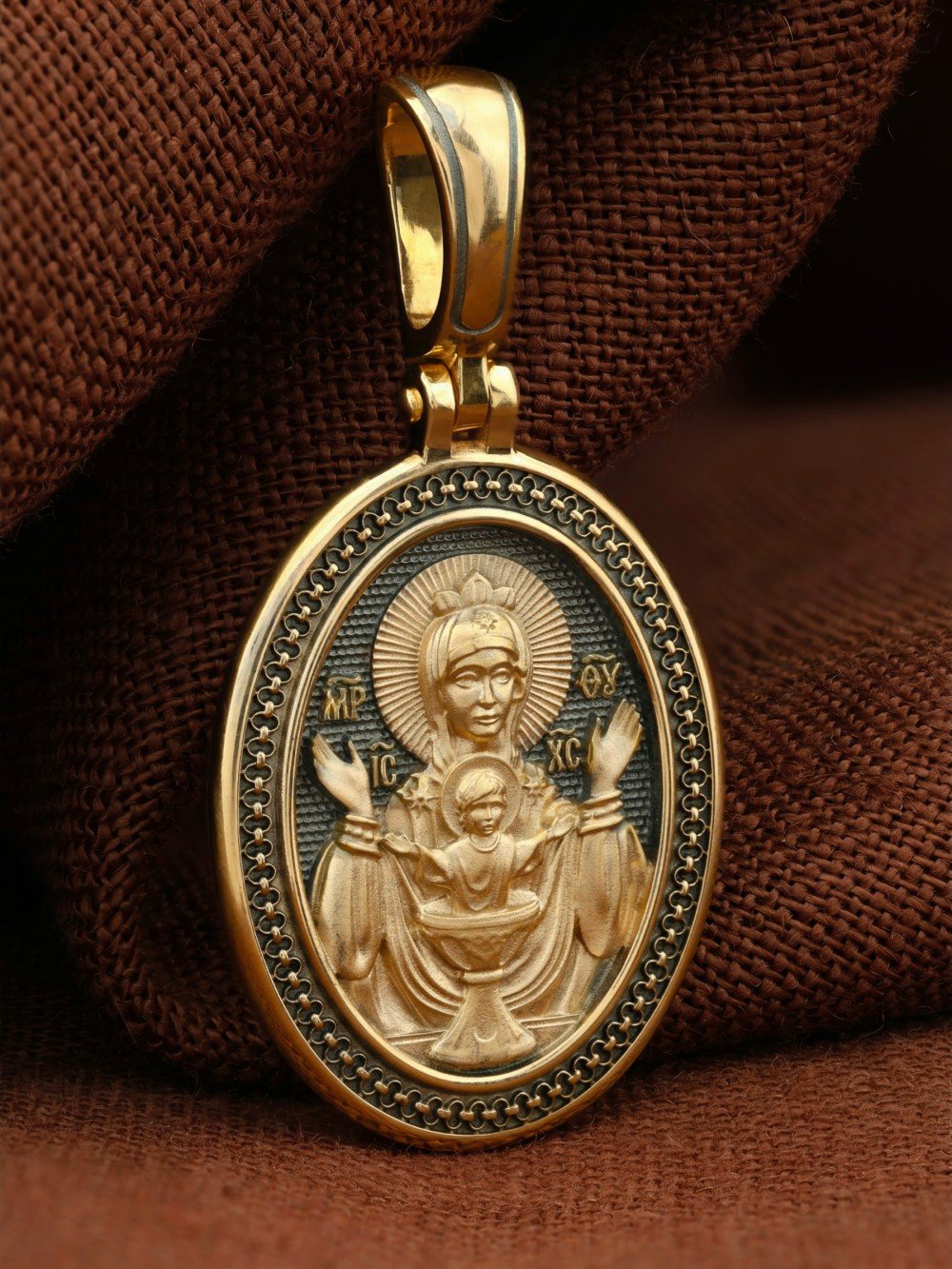 Образок из лимонного золота