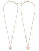 Колье из золота c бриллиантами и перламутром