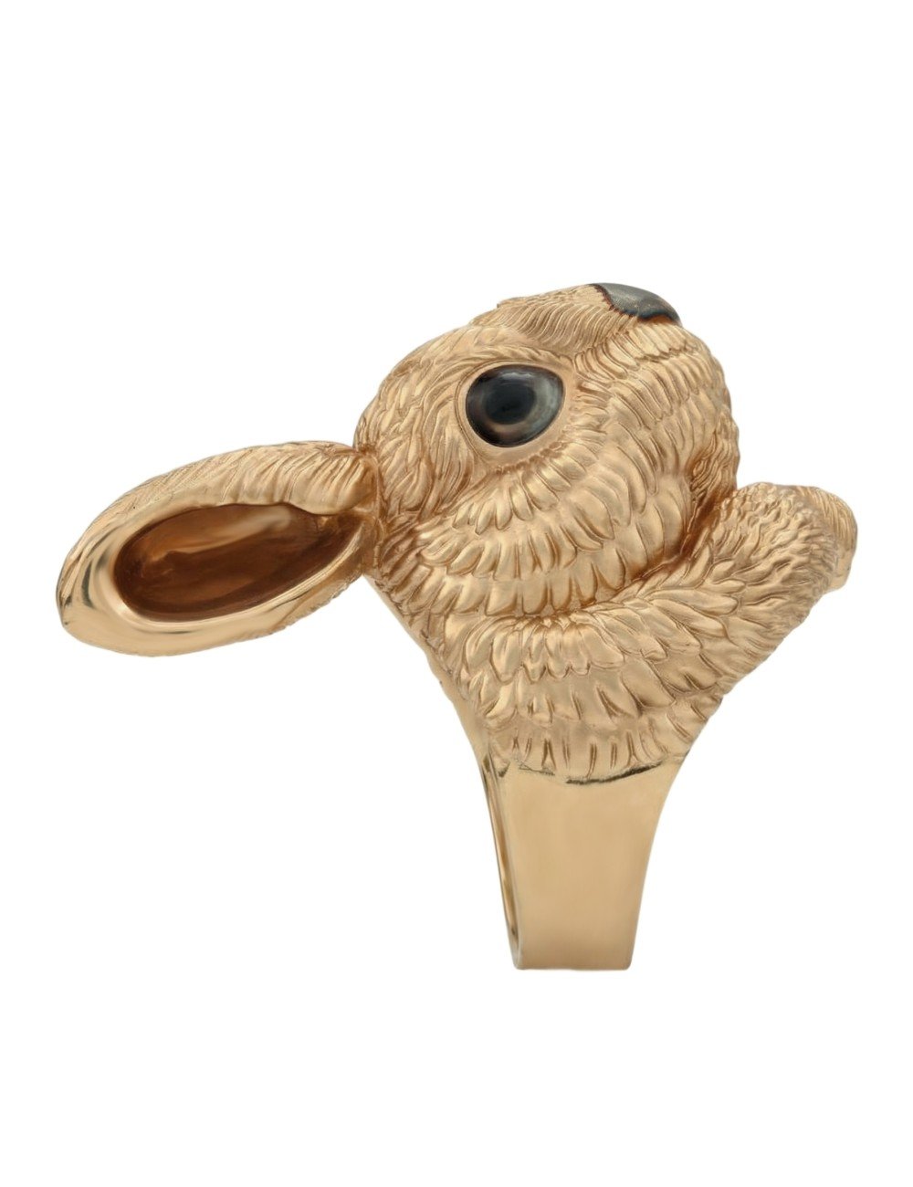 Кольцо из золота c эмалью