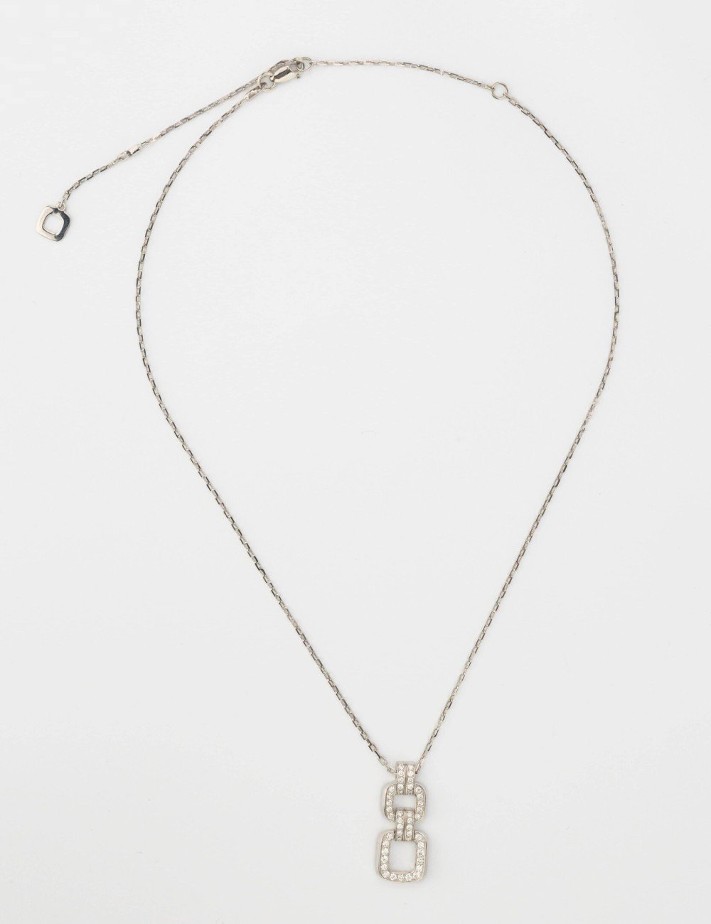 Колье из белого золота c бриллиантами