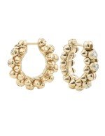 Серьги из золота 585 пробы c бриллиантами