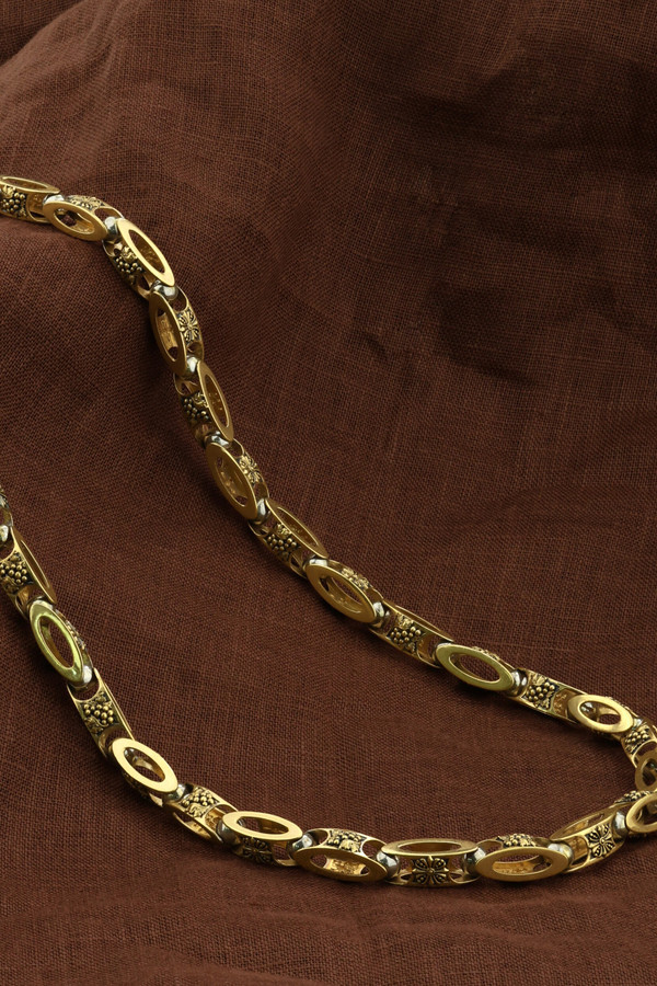 Цепь из лимонного золота 585 пробы