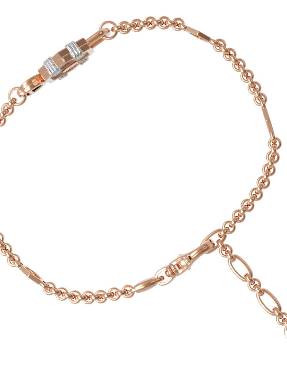 Браслет из золота c ониксом и перламутром