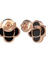 Серьги из золота c ониксом