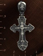 Крест из белого золота