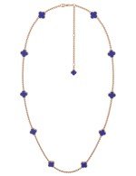 Колье из золота c лазуритом