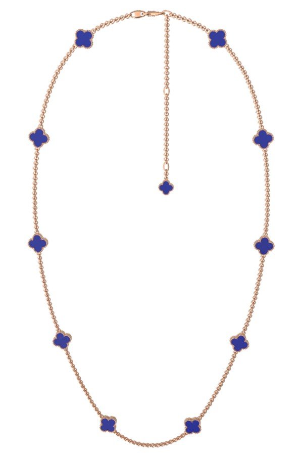 Колье из золота c лазуритом