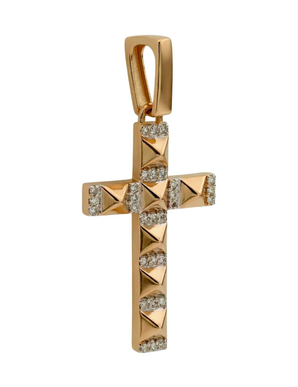 Крест из золота c бриллиантами