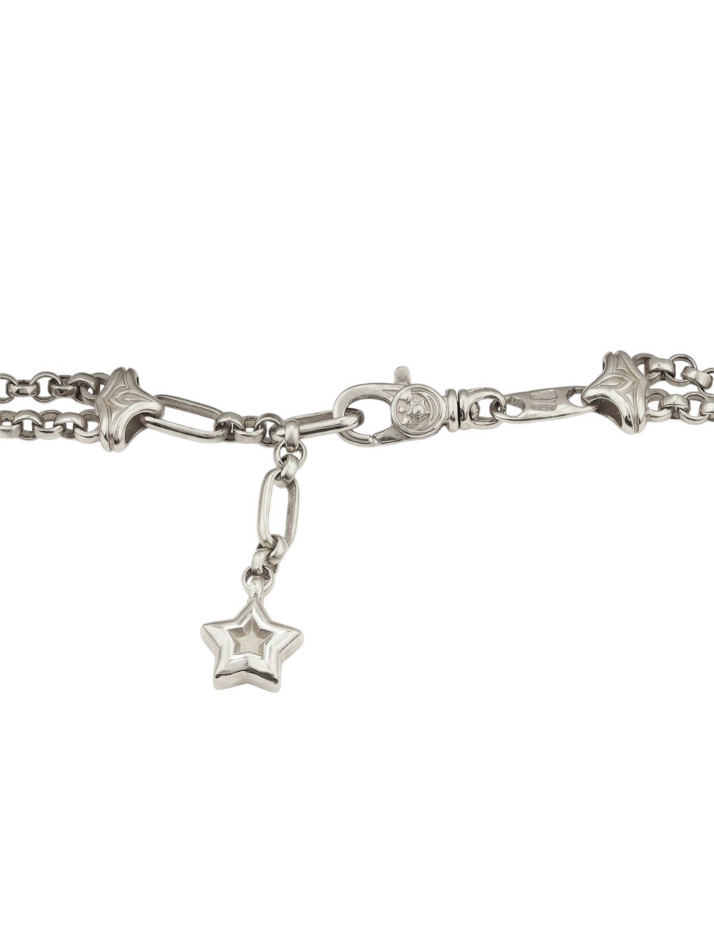 Браслет из белого золота c ониксом и перламутром