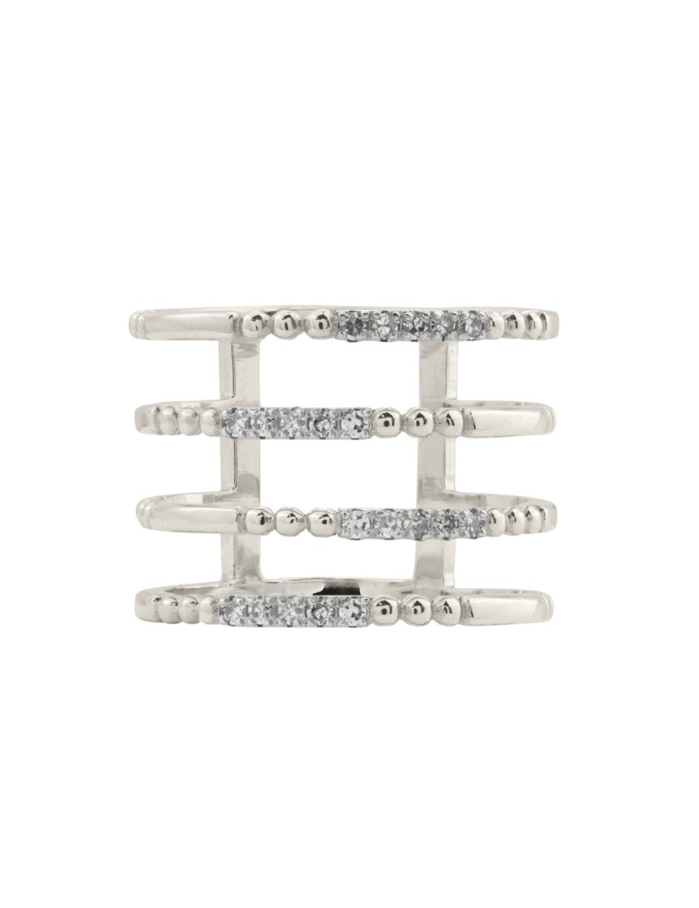 Кольцо из белого золота c бриллиантами