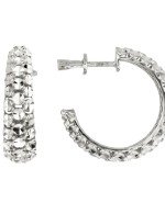 Серьги из белого золота 585 пробы