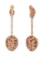 Серьги из золота c эмалью