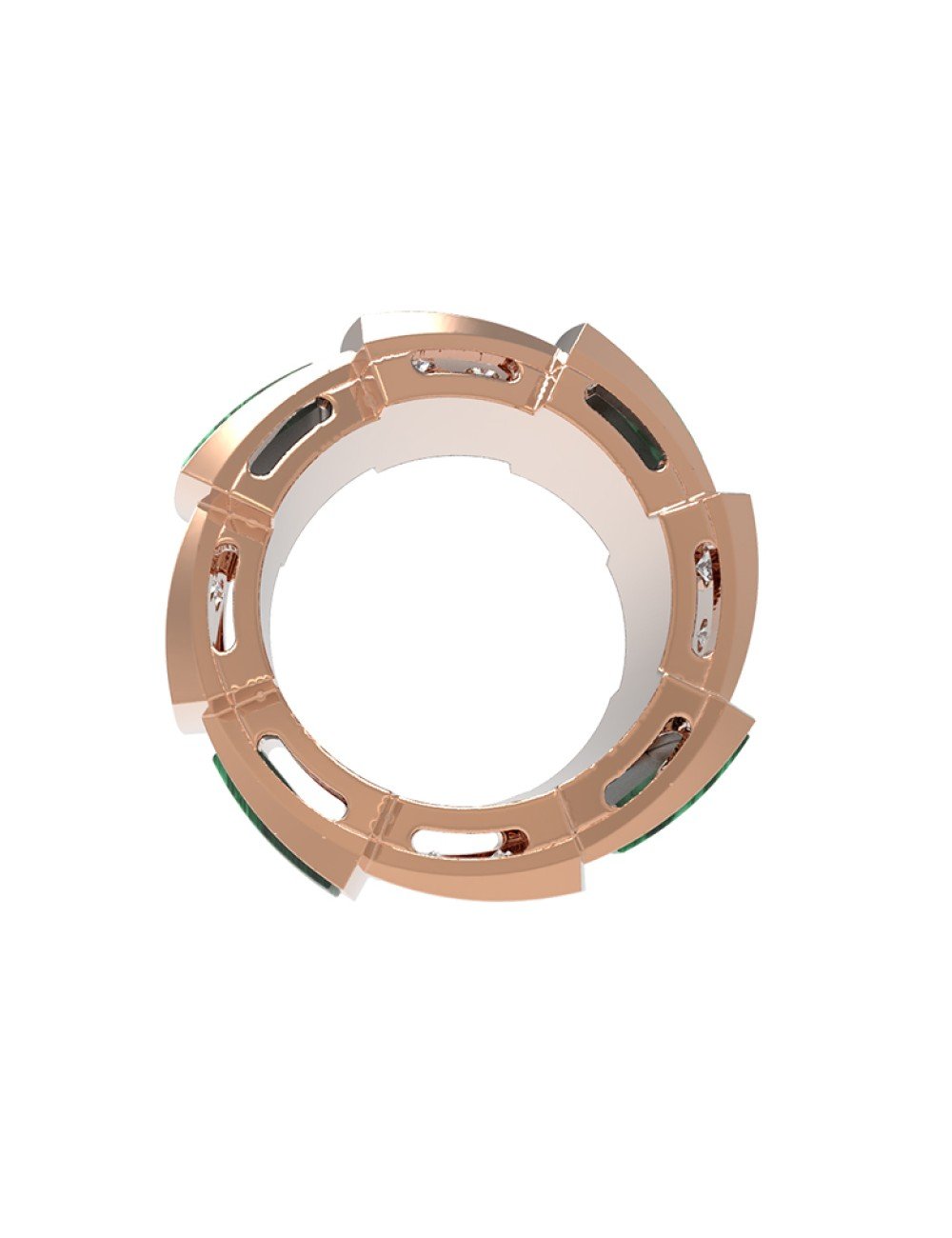 Подвеска из золота c бриллиантами и малахитом