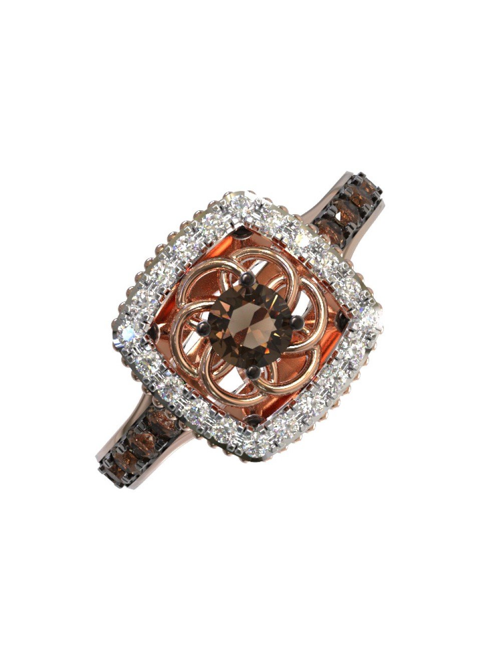 Кольцо из золота c бриллиантами