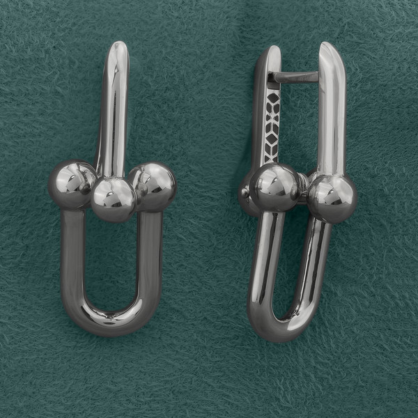 Серьги из белого золота 585 пробы