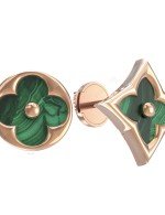 Серьги из золота c малахитом