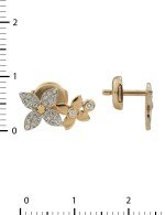 Серьги из золота c бриллиантами