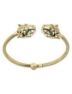 Браслет из лимонного золота c изумрудом