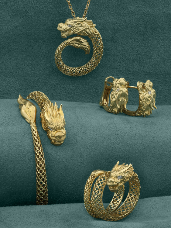 Браслет из лимонного золота 585 пробы c бриллиантами