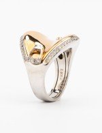 Кольцо из белого золота c бриллиантами